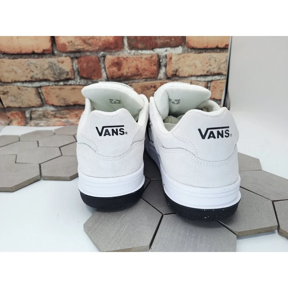 VANS Upland Suede White Black Offwhite Skate Sneaker Men's US Size 11